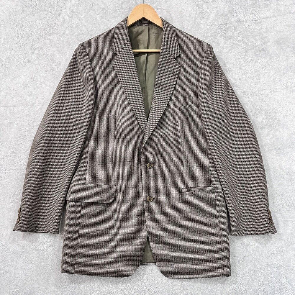 Magee Blazer Mens 40L Killarney Twist Wool Two‎ Button Vtg